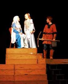 Scene from all for One's production, 2/6/14.